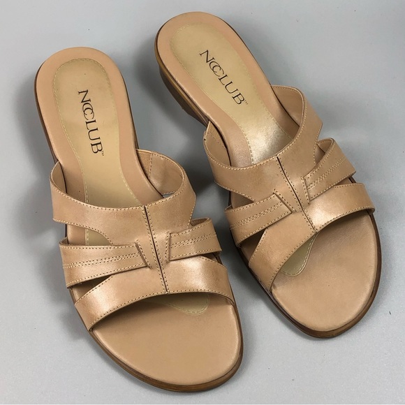 NCCLUB Tradition Women’s Cream Sandals Size 8.5 - Picture 1 of 7